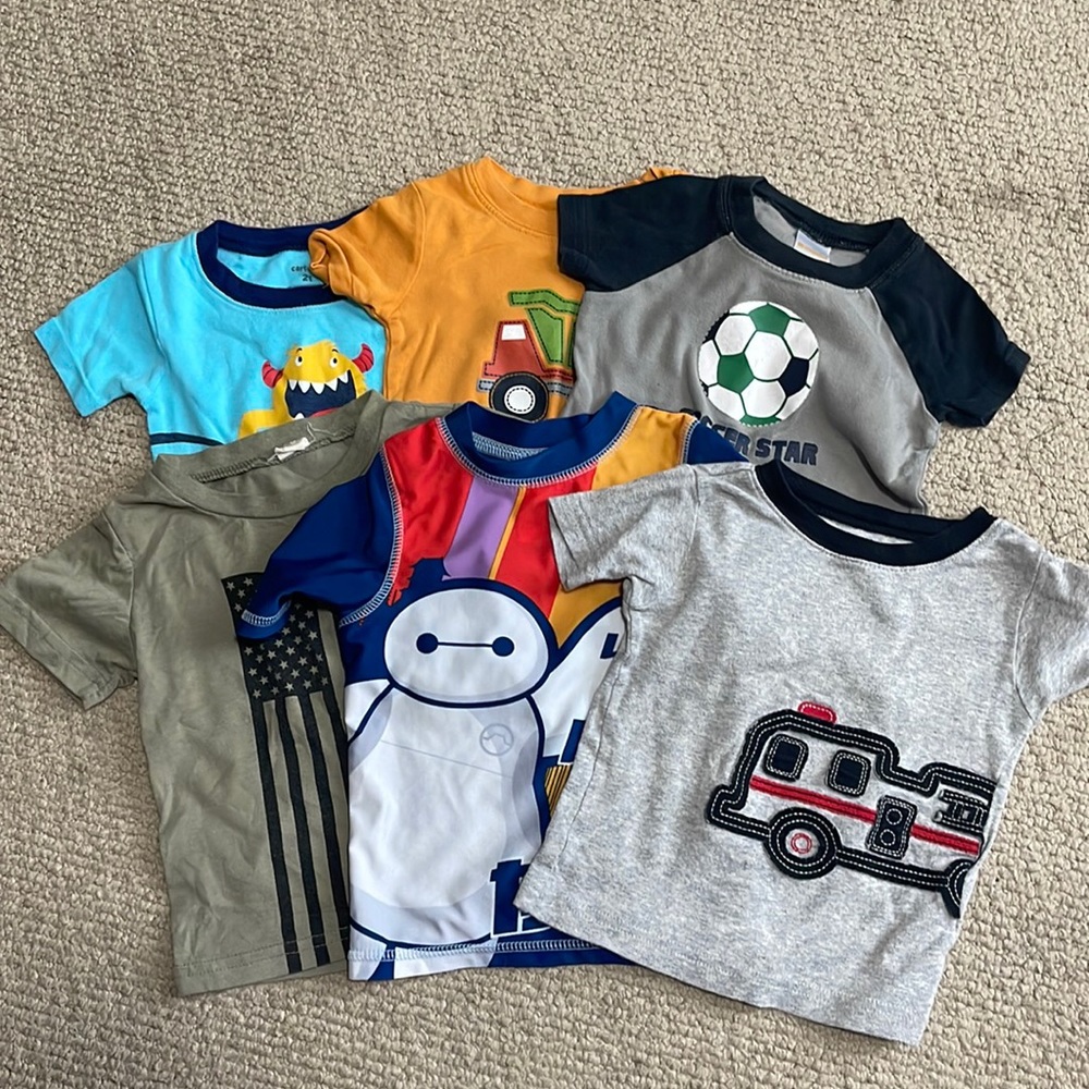 2T short sleeves boys lot
